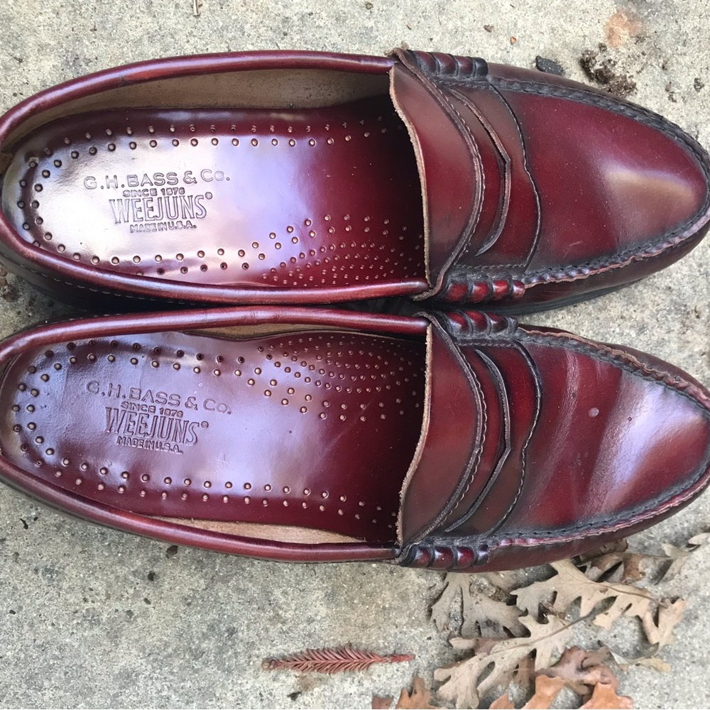 Vintage 70-80s GH BASS Weejuns penny loafer size 8.5D USA made